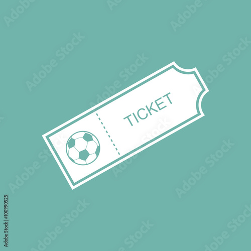 Football ticket icon