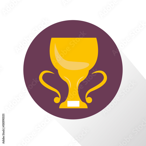 Color foorball cup icon