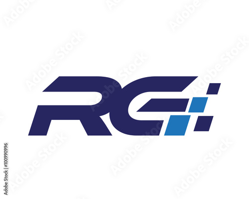 RG digital letter logo photo