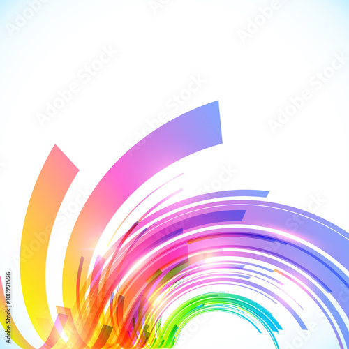Rainbow colors abstract vector shining background