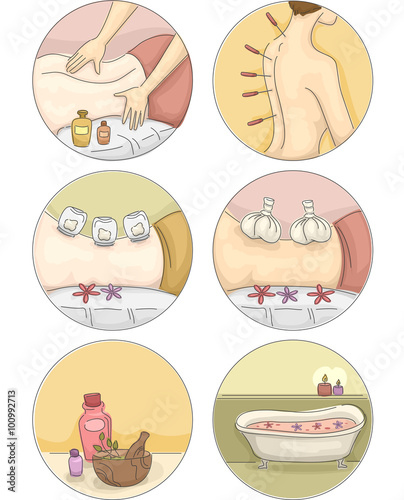 Alternative Medicine Hands Icons