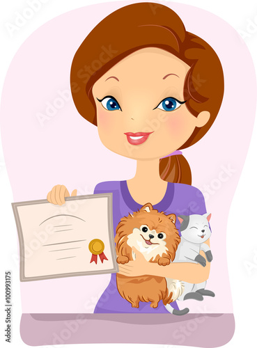 Girl Pet Registration Certificate