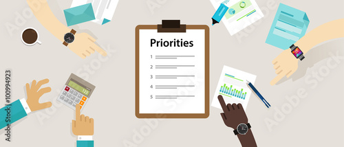 priorities priority list desk business personal photo