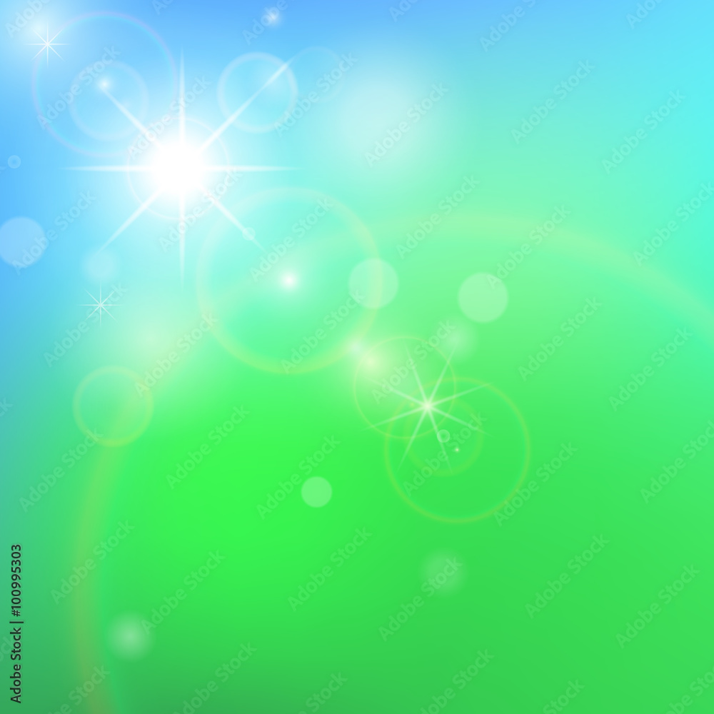 Abstract green background with bokeh effect Abstract green background with bokeh effect