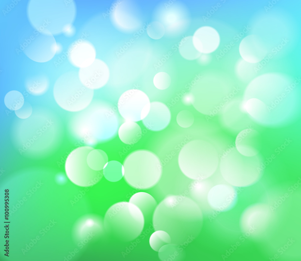Abstract green background with bokeh effect Abstract green background with bokeh effect