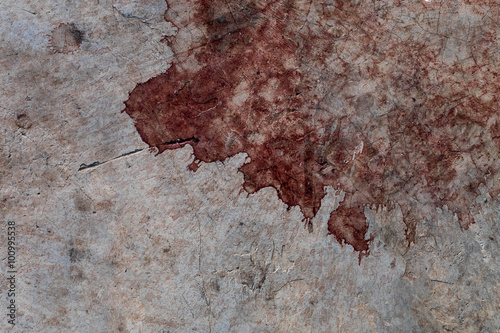 Stain on old cement texture