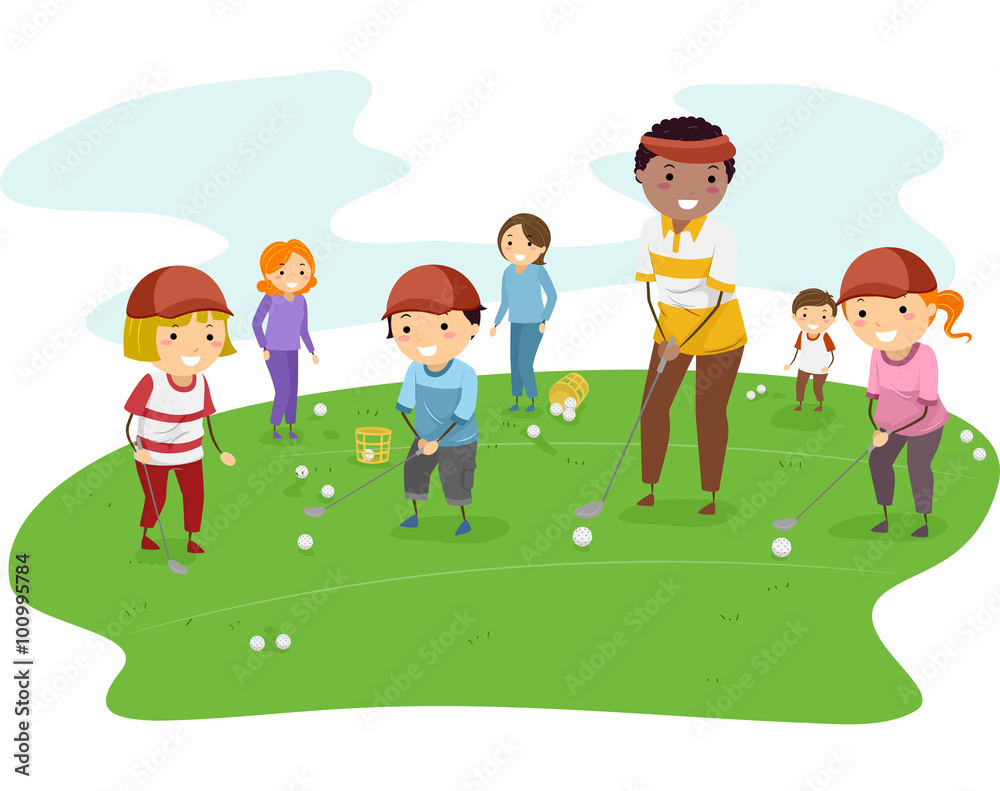 Stickman Kids Golf Lesson