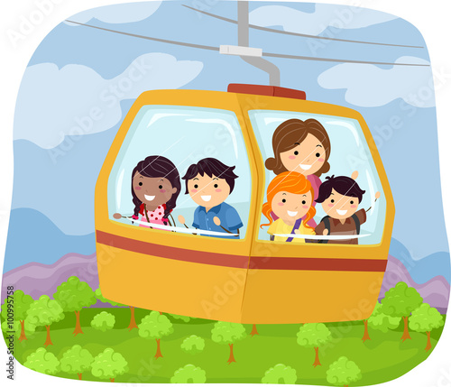 Stickman Forest Cable Car