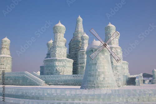 Windmill made from ice