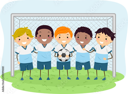 Stickman Kids Soccer Boys