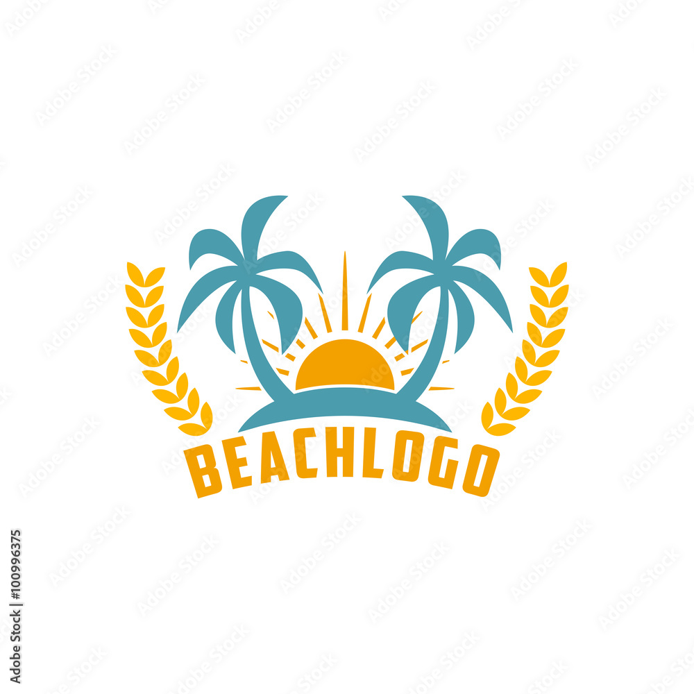 Beach Vector Template