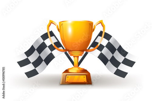 cup and flag