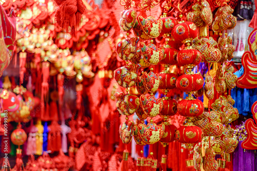 Traditional Chinese new year decorations