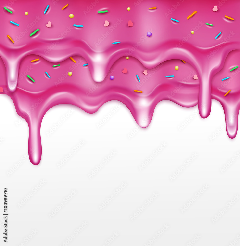 vector icing with sprinkles (element for design) vector icing with sprinkles (element for design)