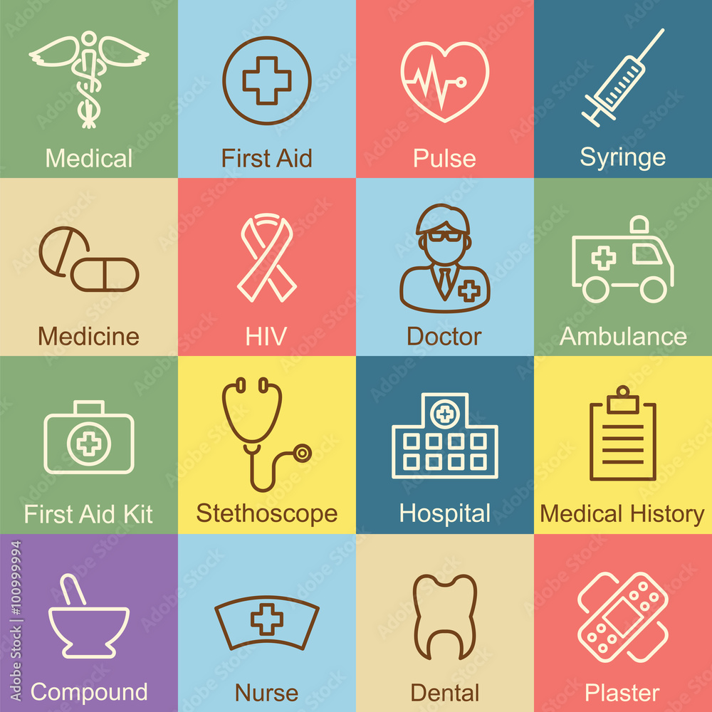Fotografie medical outline design