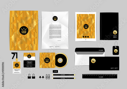 corporate identity template for your business includes CD Cover,