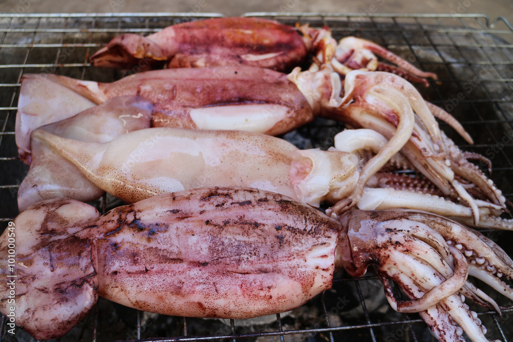 The Grilled squid