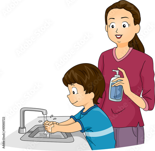 Boy Washing Hands