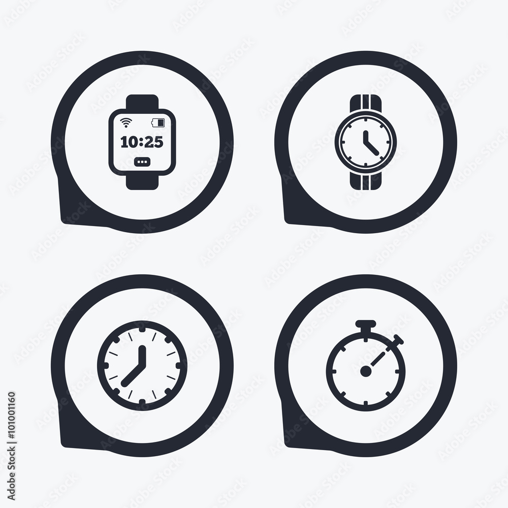 Smart watch. Mechanical clock time and timer. Smart watch. Mechanical clock time and timer.