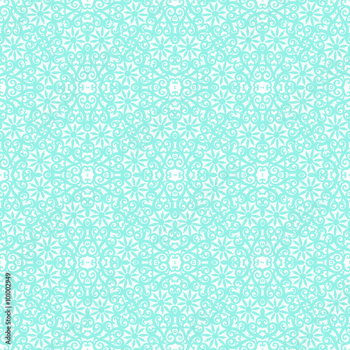 Turquoise lace pattern