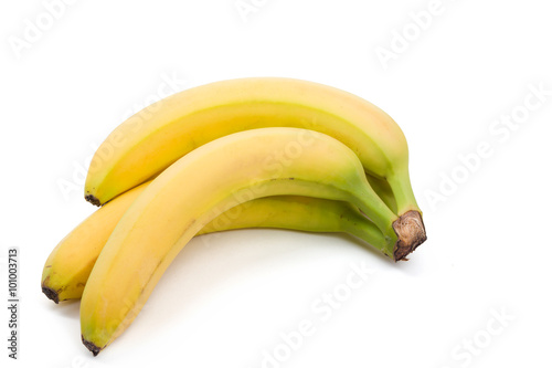 fresh juicy banana isolated on white