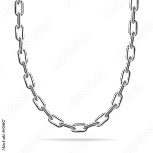 Metal Chain Jewelry. Vector