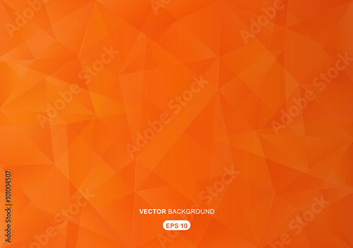 orange abstract  geometric background with polygons