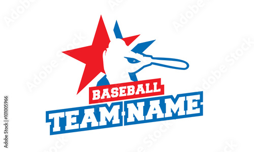 Star Team Baseball Logo
