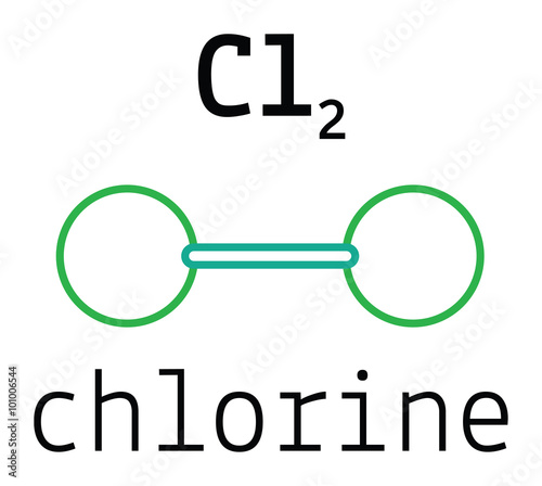 Cl2 chlorine molecule