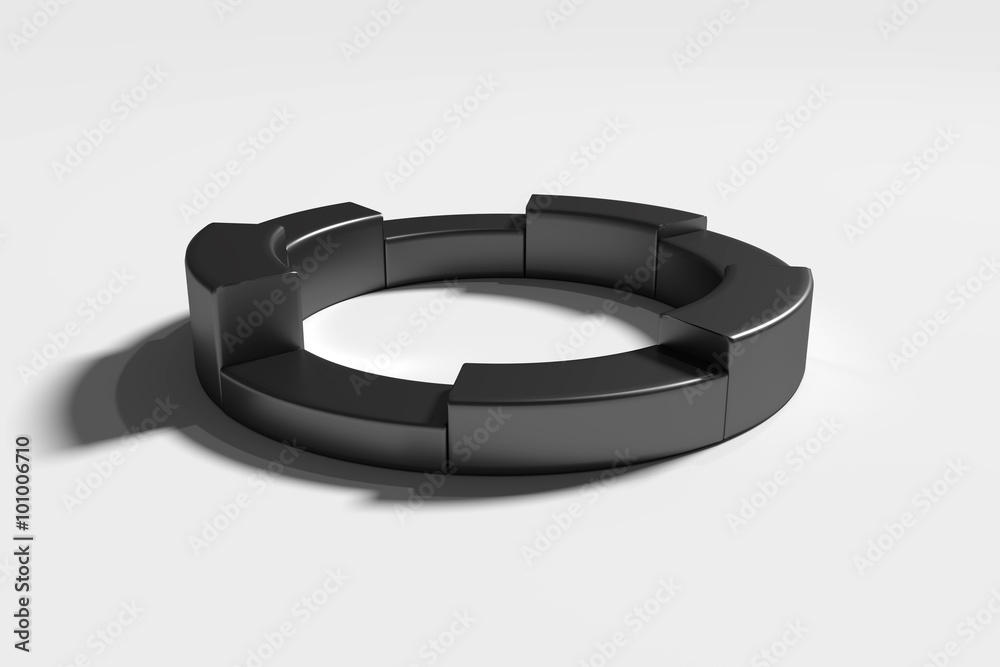 Black three-dimensional diagram Black three-dimensional diagram