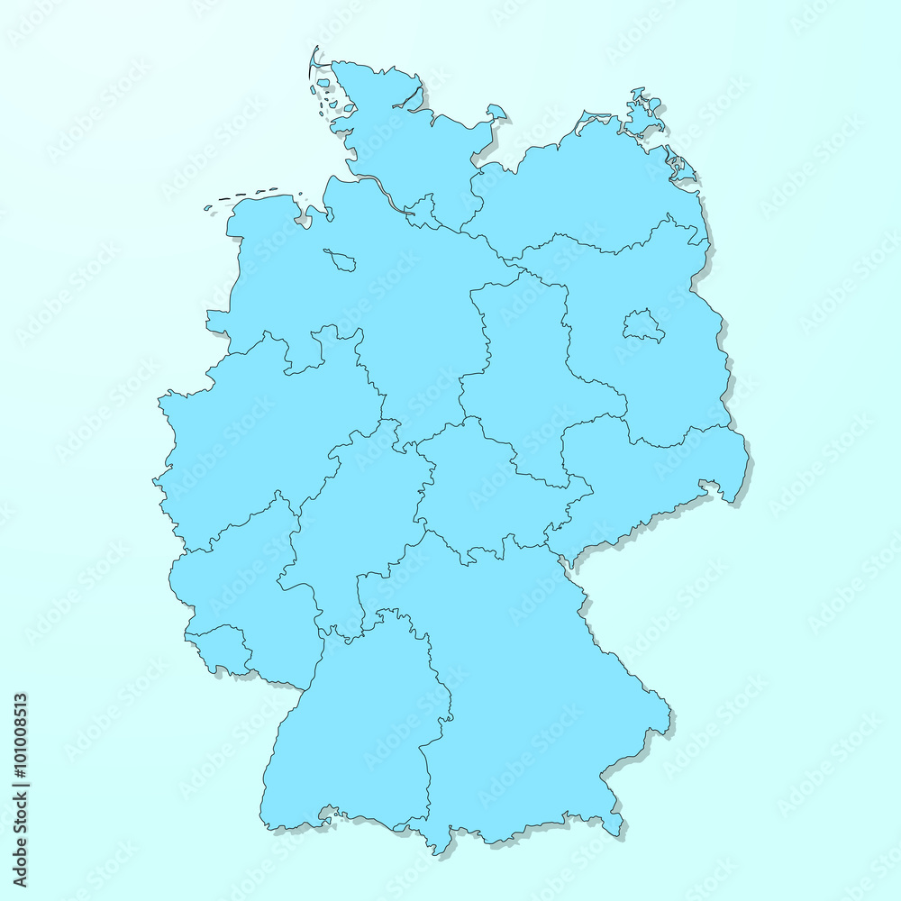 Germany map on white background vector