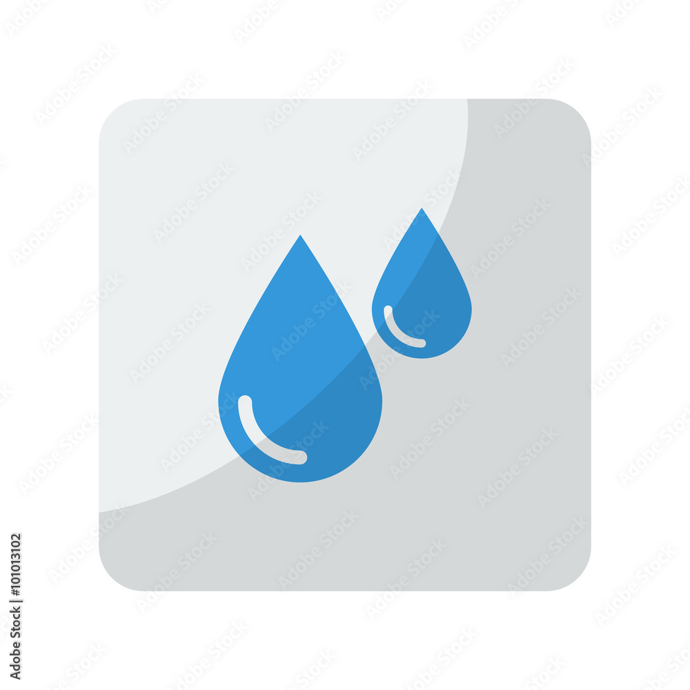 Blue Blood icon on grey rounded square button on white Blue Blood icon on grey rounded square button on white