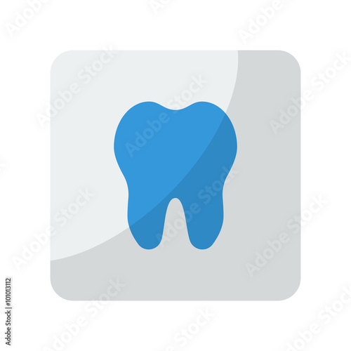 Blue Tooth icon on grey rounded square button on white