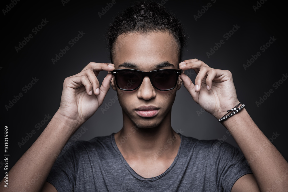 Cool and confident. Cool and confident.