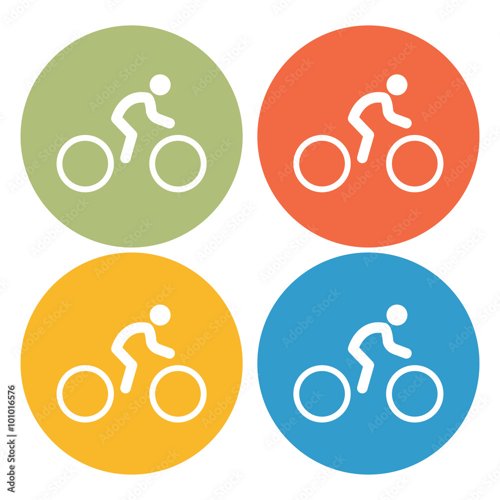 cyclist icon cyclist icon