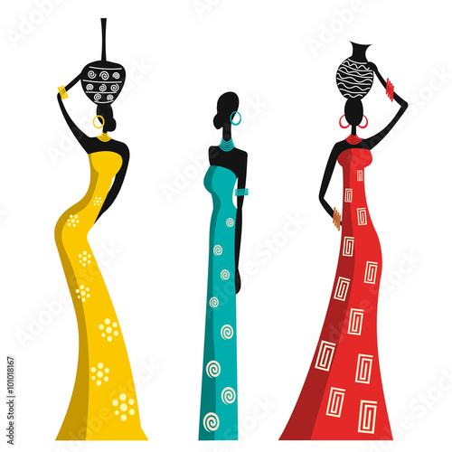 African women in traditional dress