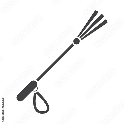whip black simple icon on white background for web