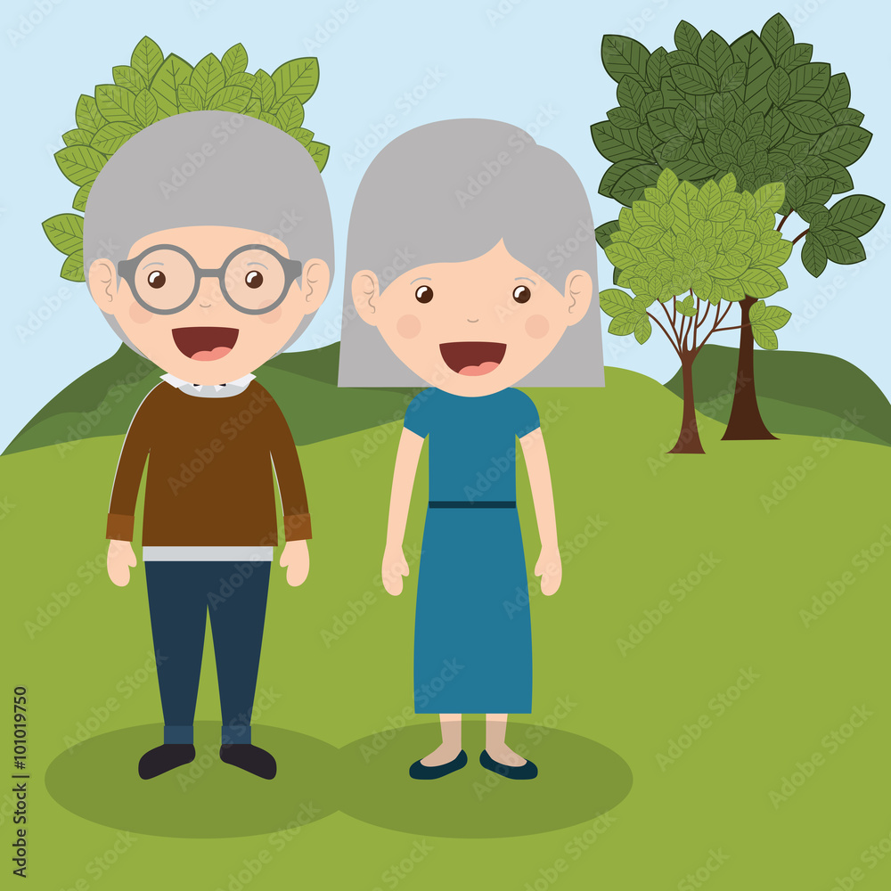 happy grandparents design 