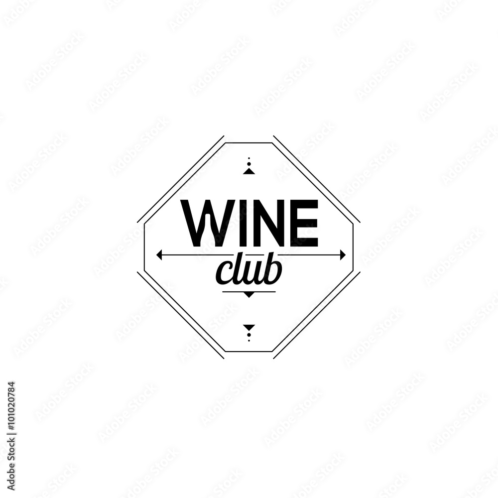 Symbol of the wine club. Sign sommelier. vector Symbol of the wine club. Sign sommelier. vector