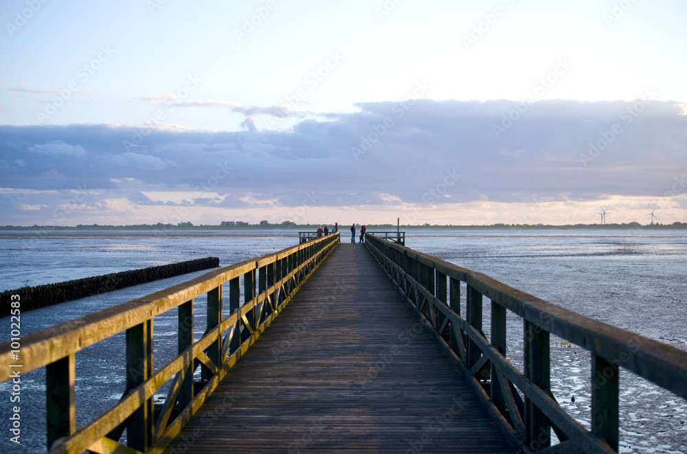 Fototapeta premium Wattenmeer bei Husum - Nordsee 