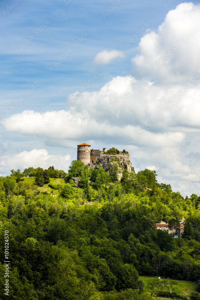 Busseol Castle, Puy-de-Dome Department, Auvergne, France