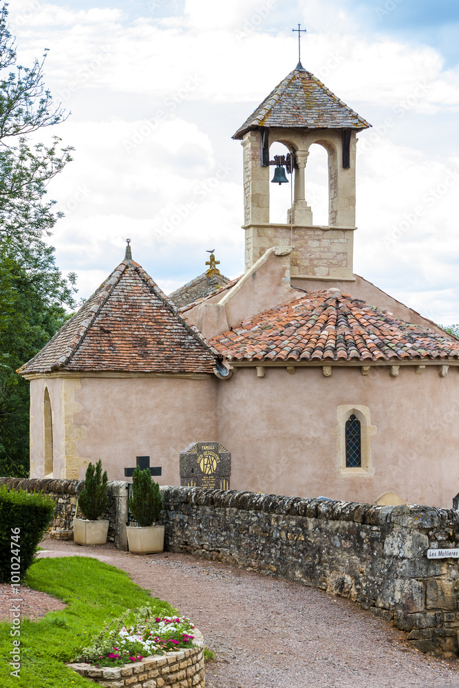 church in Saint-Martin-de-Lixy, Burgundy, France