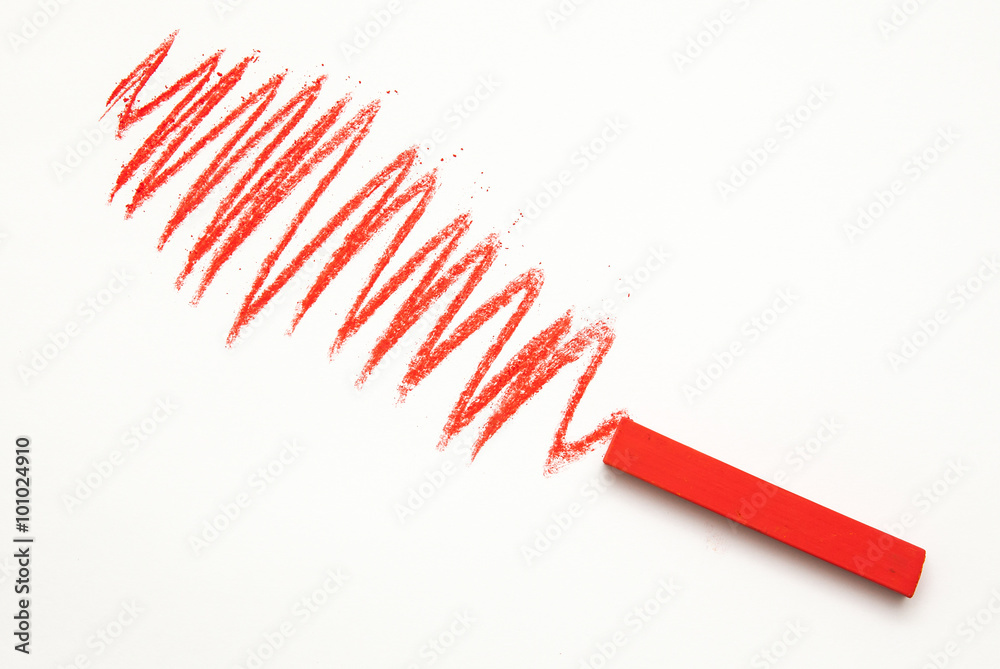 red rectangular pastel on a white background red rectangular pastel on a white background
