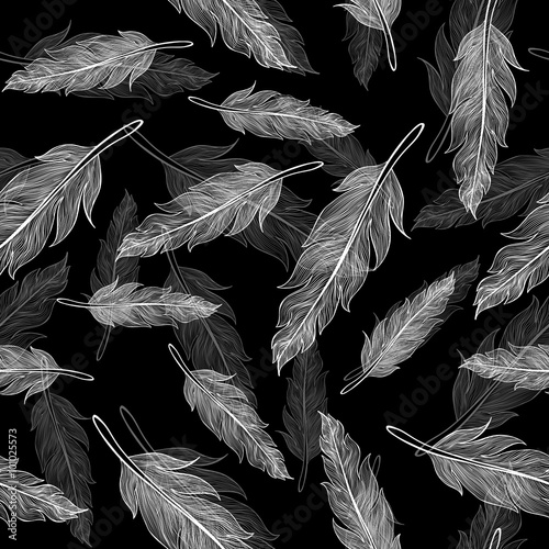 feathers pattern