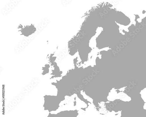 Detaillierte Karte von Europa