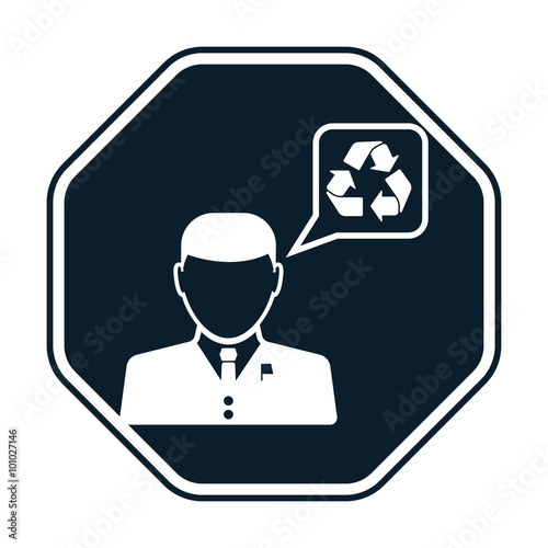 Speech about the ecology icon