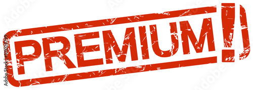 red stamp with text premium !
