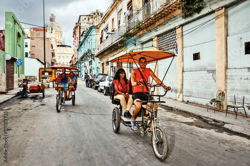 Cuba, La Habana Centro, Bicitaxis photo
