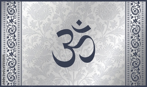 aum syllable, paisley design ,Hinduism, India