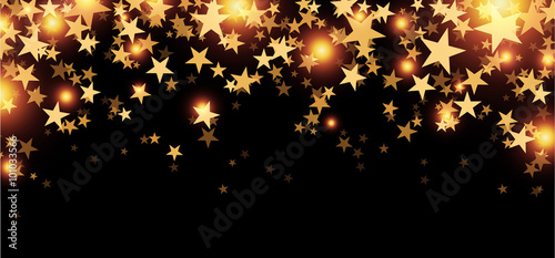 Black starry banner.